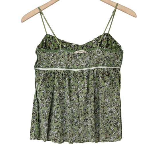 VTG Y2K Speechless Floral Spaghetti Strap Smocked Empire Waist Babydoll Top M - Picture 10 of 15